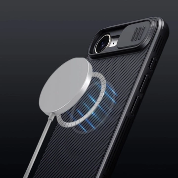 Etui ochronne do iPhone 16e Nillkin CamShield Pro MagSafe czarne