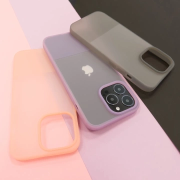 Kingxbar Plain Series Hülle für iPhone 13 Pro Max Silikonhülle lila