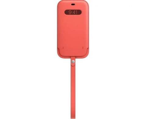 Hülle für Apple iPhone 12 Pro Max, Citrus Pink - Lederhülle