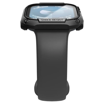 ETUI ZE SZKŁEM HARTOWANYM DO APPLE WATCH 10 (46MM) CZARNE SPIGEN TOUGH ARMOR