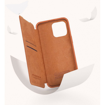 Etui skórzane Nillkin Qin Pro Leather Case do iPhone 14 Pro Max (czarne)