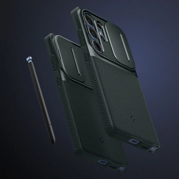 Etui do Samsung Galaxy S25 Ultra Abyss Green Spigen Optik Armor
