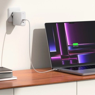 Ładowarka Sieciowa Spigen ArcStation Pro GaN-1402 140W USB-C 2xPD White