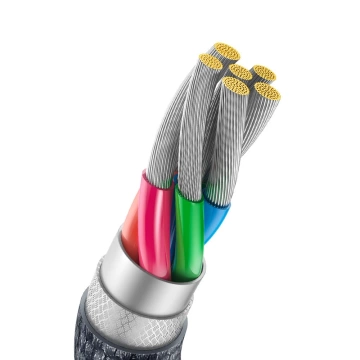 Baseus Crystal Shine Series kabel przewód USB do szybkiego ładowania i transferu danych USB Typ A - USB Typ C 100W 2m czarny (CAJY000501)