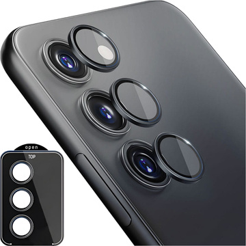 Szkło do Samsung Galaxy S23 FE osłona na aparat obiektyw 3mk Lens Protection Pro Black nakładka ochronna