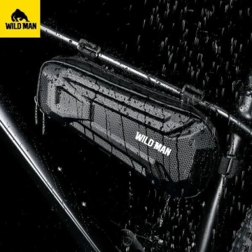 Wildman XT9 XL Fahrradtasche Rahmentasche 1,8L Wasserdicht Schwarz