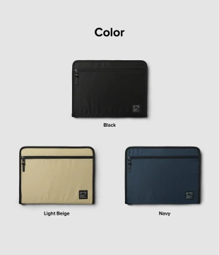 Ringke Smart Zip Pouch uniwersalne etui na laptopa tablet (do 13'') podstawka torba organizer beżowy