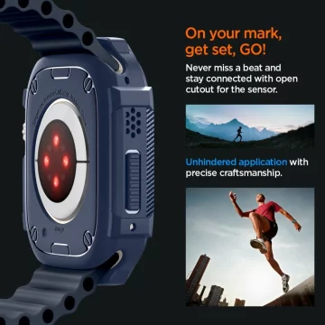 Etui Spigen Rugged Armor für Apple Watch Ultra 1 / 2 (49 mm) Marineblau