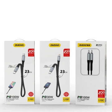 Dudao L10P Kabel USB Typ C - Lightning PD20W schwarz (L10P)