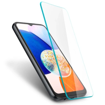 Spigen Glas.tR Slim 2er-Pack gehärtetes Glas für Samsung Galaxy A15 4G / 5G / A25 5G Klar