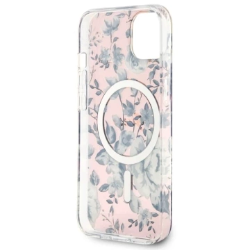 Etui Guess GUHMP14SHCFWSP do iPhone 14 6.1" hardcase Flower MagSafe