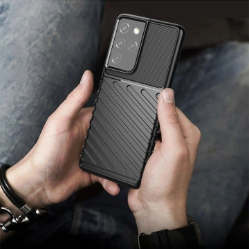 Etui ochronne Thunder Case do Samsung Galaxy S23 Ultra silikonowy pancerny pokrowiec Niebieskie