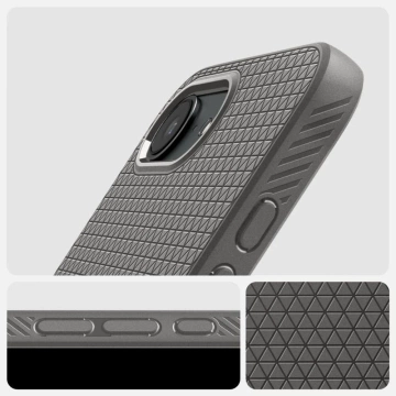 Etui Spigen Liquid Air do iPhone 16E Marble Gray TPU z Air Cushion
