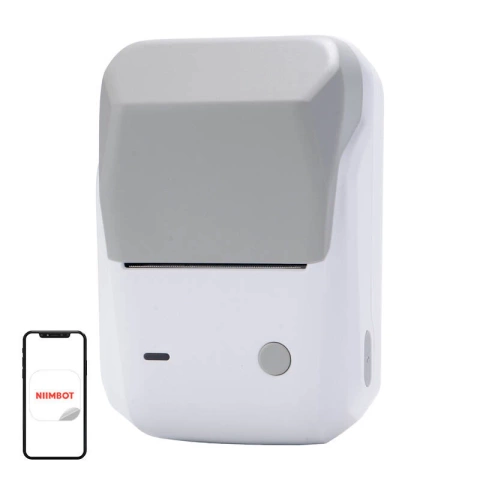 Mobilna drukarka termiczna do etykiet Niimbot B1 Szara Bluetooth