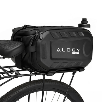 Fahrradtasche Fahrradtasche 2,5 l Fahrradhalter Lenkerrahmentasche Beutelhülle 23,6 x 10,5 x 10 cm (S) Alogy Sport schwarz