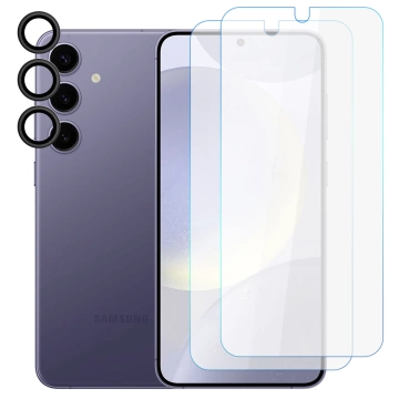 Supreme-Set aus gehärtetem Glas für Samsung Galaxy S24 Klar
