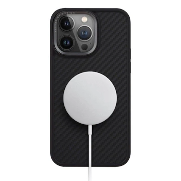 Etui do iPhone 15 Pro Max UNIQ Keva Black MagSafe