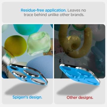 2 x Osłona Aparatu Spigen Optik.TR ”Ez Fit” Camera Protector do iPhone 14 Pro / Pro Max / 15 Pro / Pro Max Crystal Clear