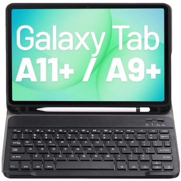 Etui z klawiaturą do Samsung Galaxy Tab A11+ (X310/X315/X316) i A9+ 2023 11" (X210/X215/X216) klawiatura Bluetooth na magnes Alogy Czarne