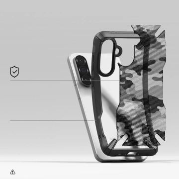 Etui Ochronne do Galaxy A36 / A56 5G Ringke Fusion X Camo Black