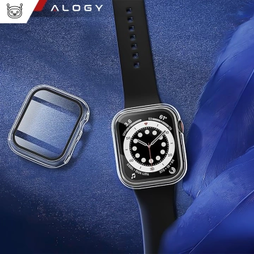 Alogy Protector Case 2-in-1 Schutzhülle mit Glas für Apple Watch 10 46mm Transparent