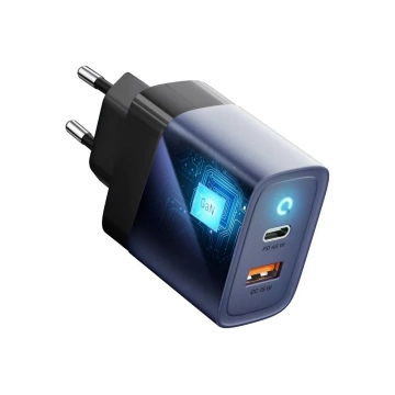 Ładowarka sieciowa Forcell GaN 45W USB-C + USB-A PD QC SFC Szara