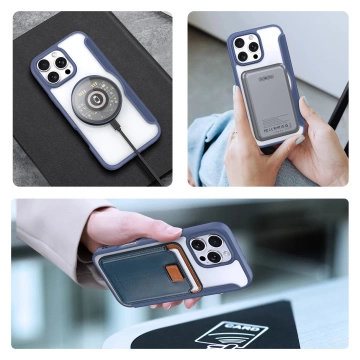 Etui do iPhone 16 Pro Max Dux Ducis Skin X Pro MagSafe Niebieskie