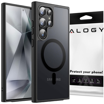 Etui do Samsung Galaxy S24 Ultra obudowa Mag Safe Case pokrowiec plecki na telefon MagMat matowe czarne