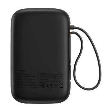 Powerbank Baseus QPow 2 10000mAh 30W 2xUSB-C Czarny