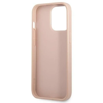 Etui Guess GUHCP13LPSATPP für Apple iPhone 13 Pro / 13 6,1" różowy/pink Hardcase SaffianoTriangle Logo Cardslot