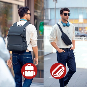 Hülle für Apple iPhone 16 Pro Max Alogy MagSafe Hybrid Matte Case Matte Cover mit Linsenschutz Schwarz