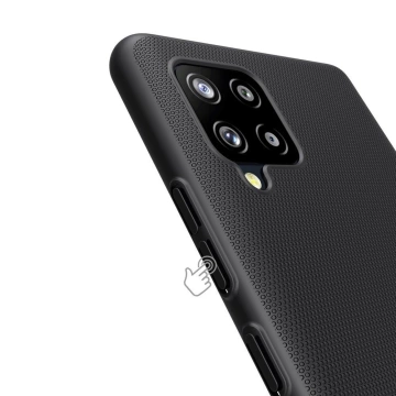 Nillkin Super Frosted Shield verstärkter Hüllenständer für Samsung Galaxy A42 5G schwarz