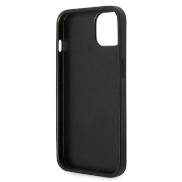 Karl Lagerfeld KLHCP14MG2ELS Schutzhülle für Apple iPhone 14 Plus 6,7" Hardcase Silber/Silber Glitter Plaque Logo