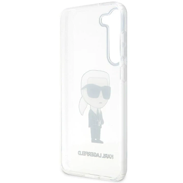 Etui ochronne na telefon Karl Lagerfeld KLHCS23MHNIKTCT do Samsung Galaxy S23+ Plus S916 transparent hardcase Ikonik Karl Lagerfeld