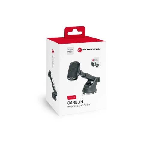 uchwyt samochodowy FORCELL F-GRIP Carbon H-CT327magnetyczny Szyba/Deska