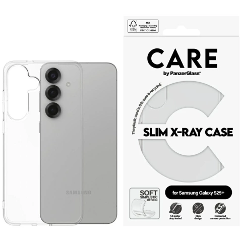 Etui CARE do Samsung Galaxy S25+ by PanzerGlass Fashion X-Ray Przezroczyste