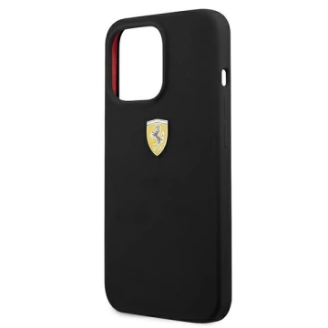 Etui na telefon Ferrari iPhone 13 Pro Max 6,7" czarny/black hardcase Silicone