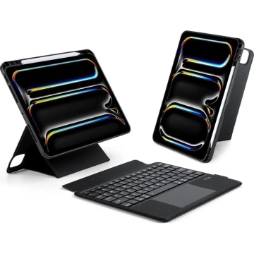 Etui ochronne z klawiaturą bluetooth do iPad Pro 11 (2024)  DUX DUCIS DK Czarne