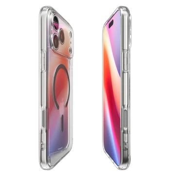 Etui do iPhone 17 Pro Spigen Ultra Hybrid Mag MagSafe Clear/Graphite