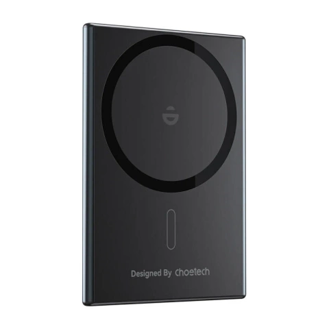 Powerbank Magnetyczny Choetech Black 2000mAh Cienki 5W Czarny