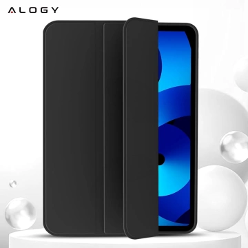 Etui do Apple iPad 10.2 9 gen 8/7 2021/2020/2019 Smart Pencil Case Alogy TPU obudowa na tablet Czarne + Szkło