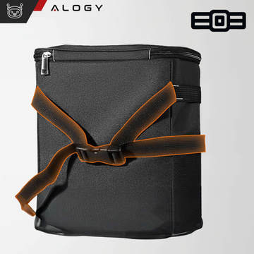 Auto-Mülleimer-Organizer, Mini-Mülleimer für Kopfstütze, Autositz für Auto, Schwarz, 8 l, Thermotasche Alogy