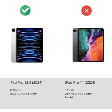 Schutzhülle mit Stifthalter für iPad Pro 13 (2024) DUX DUCIS UNID Schwarz