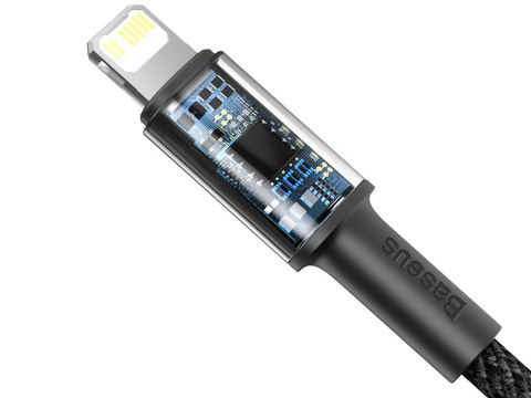Kabel 2m Baseus Density przewód USB-C Type C na Lightning PD 20W 5A Black