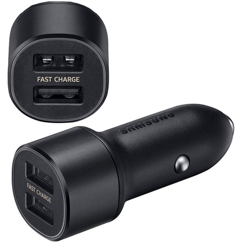 Oryginalna Ładowarka Samochodowa Samsung EP-L1100NBEGWW 2x USB Czarna