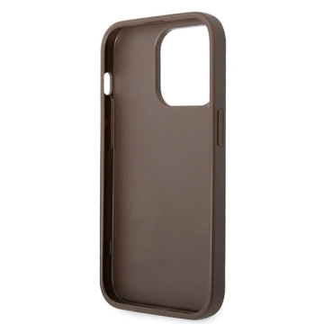 Etui Guess GUHCP15X4GMGBR für iPhone 15 Pro Max 6,7" braun/braunes Hardcase 4G Big Metal Logo