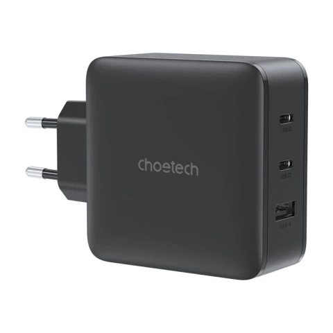 Choetech PD8005 GaN 100W 2x USB-C USB-A Schwarzes Ladegerät