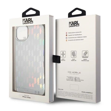 Etui Karl Lagerfeld KLHCP14MLGMMSV3 do iPhone 14 Plus 6,7" hardcase Monogram Iridescent
