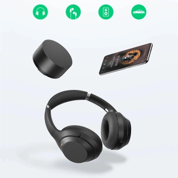 Ugreen AV154 Adapter USB-C auf Mini-Klinke 3,5 mm Audio 90° Grau