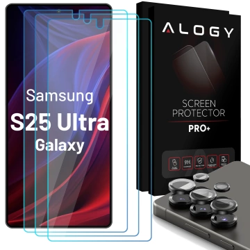 Alogy Glass Pack 3x Gehärtetes Glas für den Bildschirm 9h Glas für das Objektiv für Apple iPhone 14 Pro